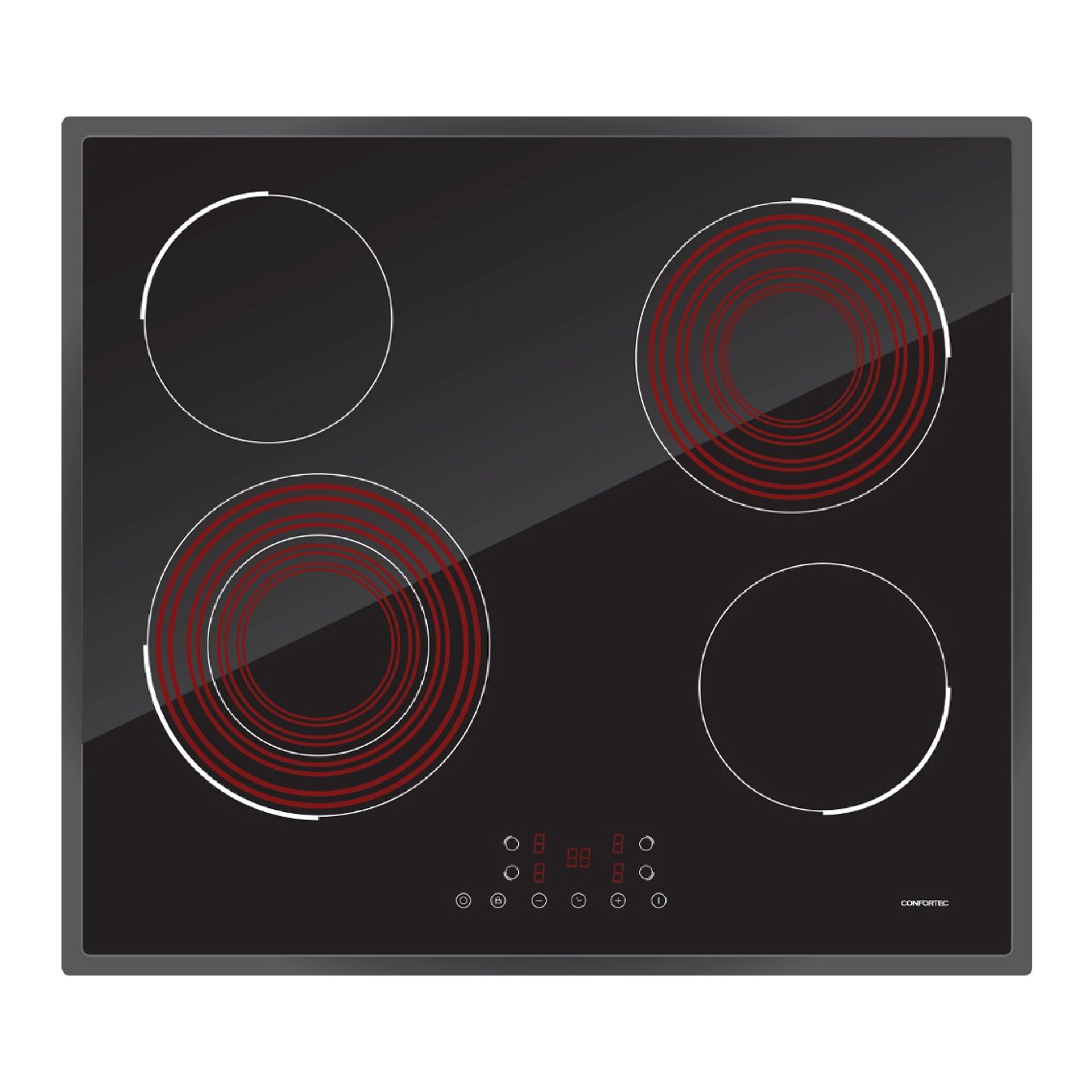 Placa Vitrocer�mica CONFORTEC CFH6244VTC