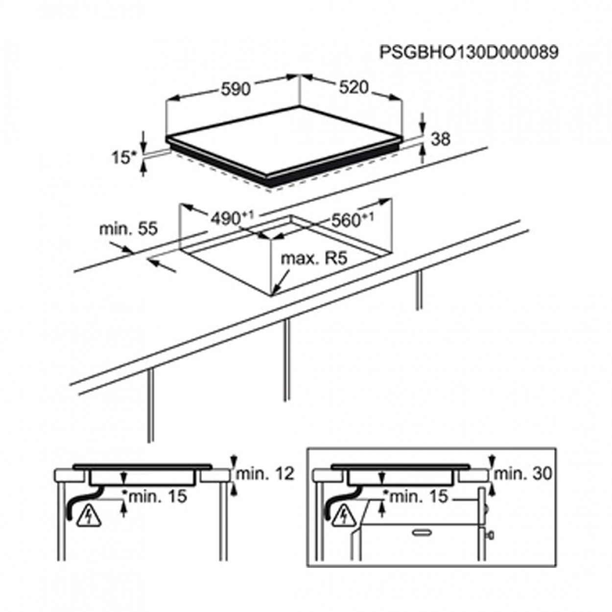 Placa AEG HK624000FB
