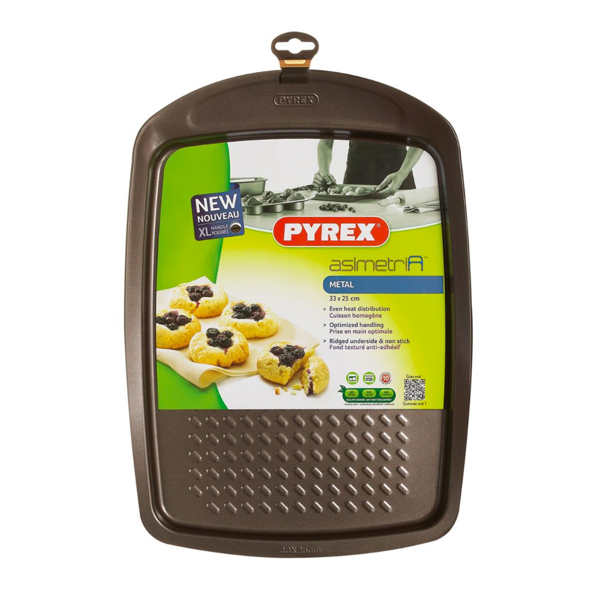 Tabuleiro retangular PYREX ASIMETRIA