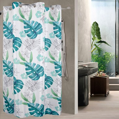 Cortina banheira JOM CB-658 TROPICAL Cortina banheira JOM CB-658 TROPICAL