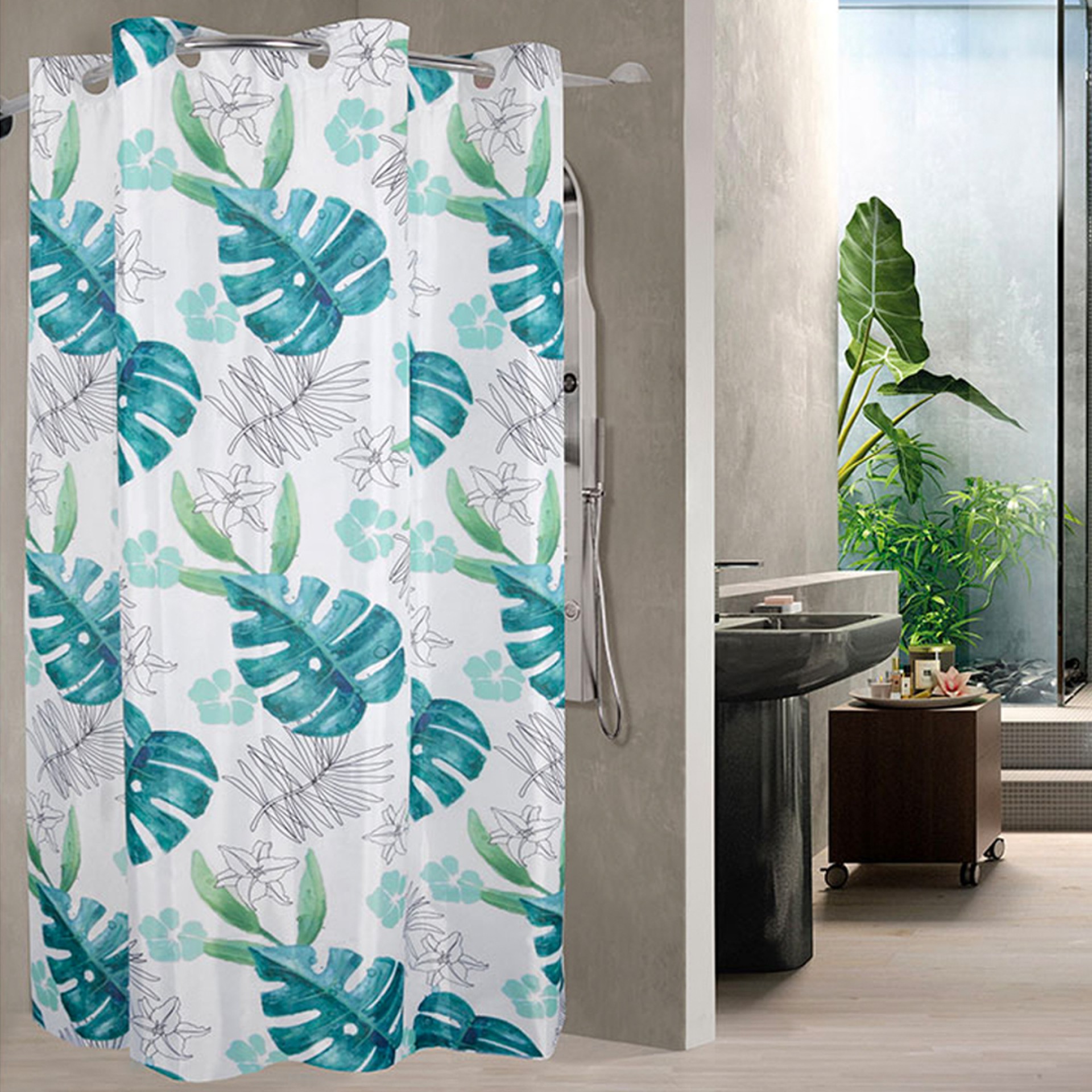 Cortina banheira JOM CB-658 TROPICAL