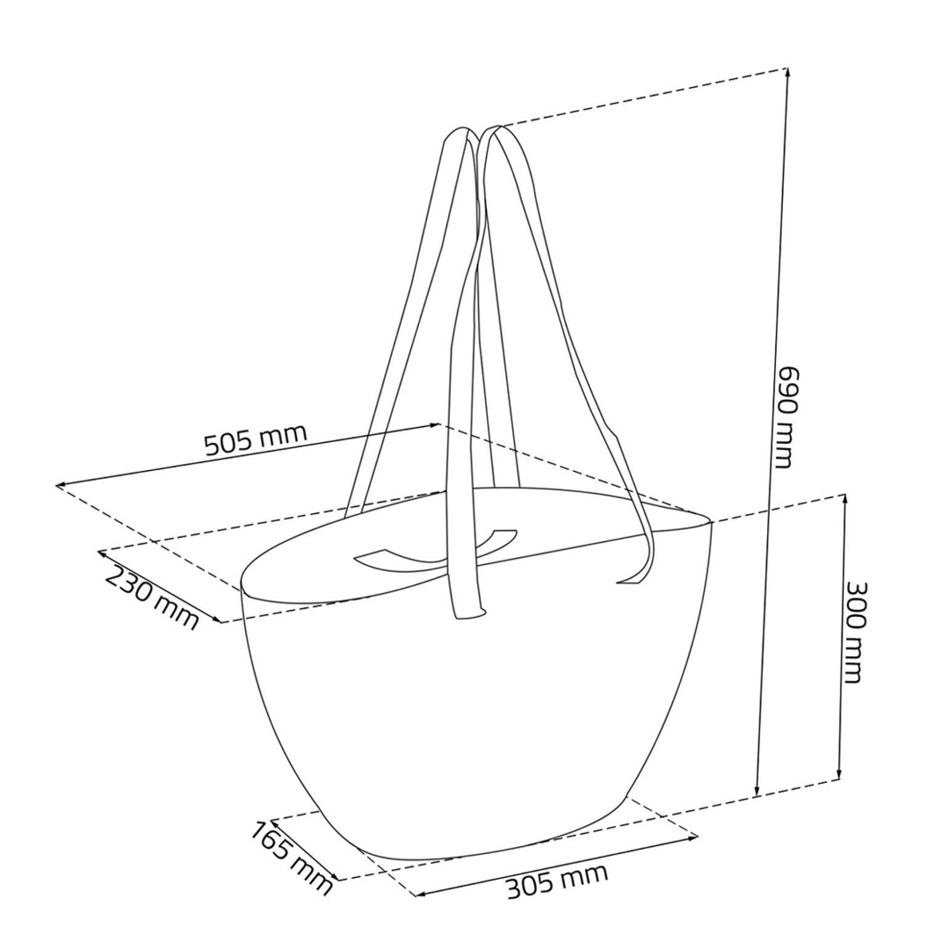 Bolsa CURVER EMILY KNIT 230384