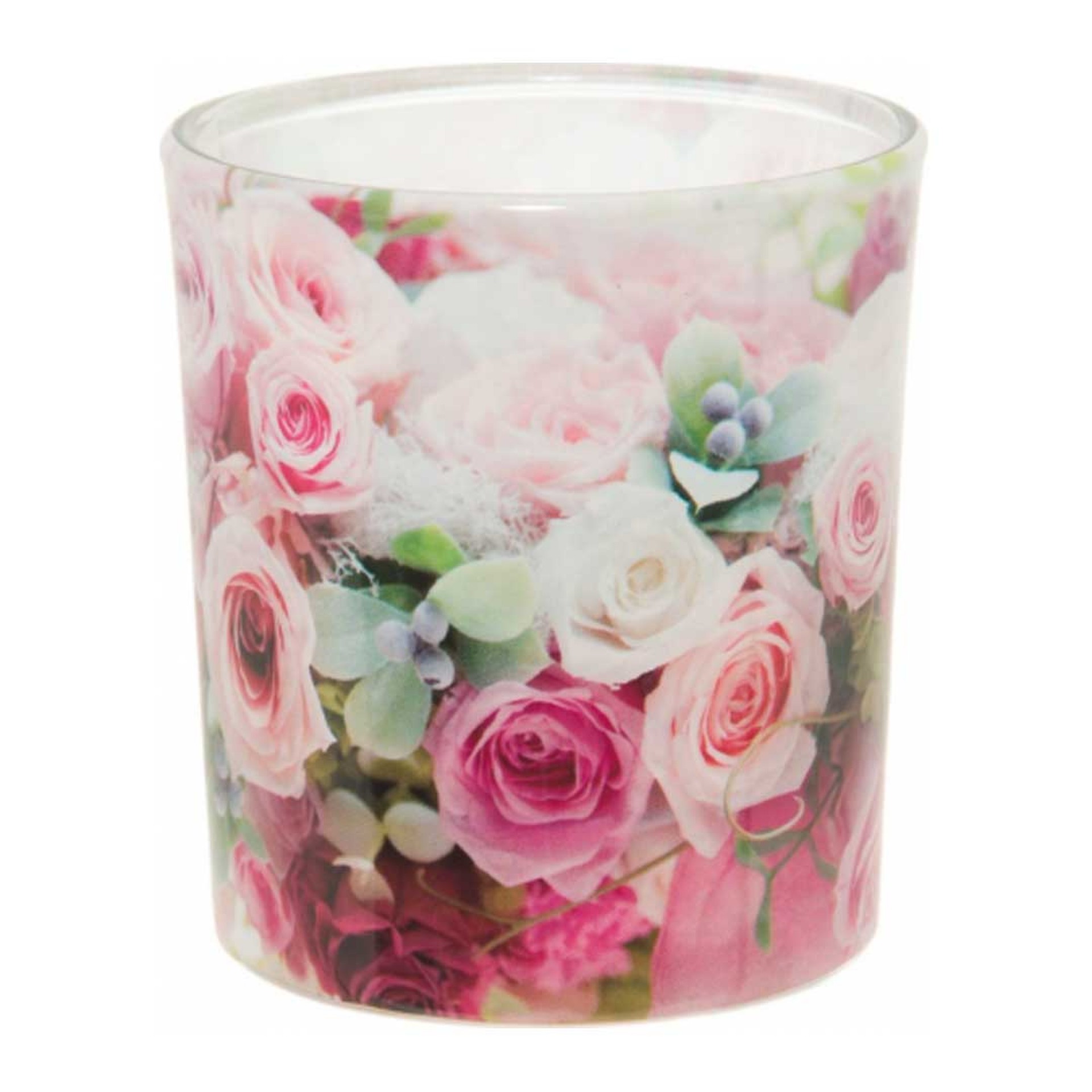 Vela copo vidro JOM SN72S-02