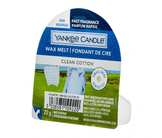 Tarte perfumada YANKKE CANDLE CLEAN COTTON 1676079E