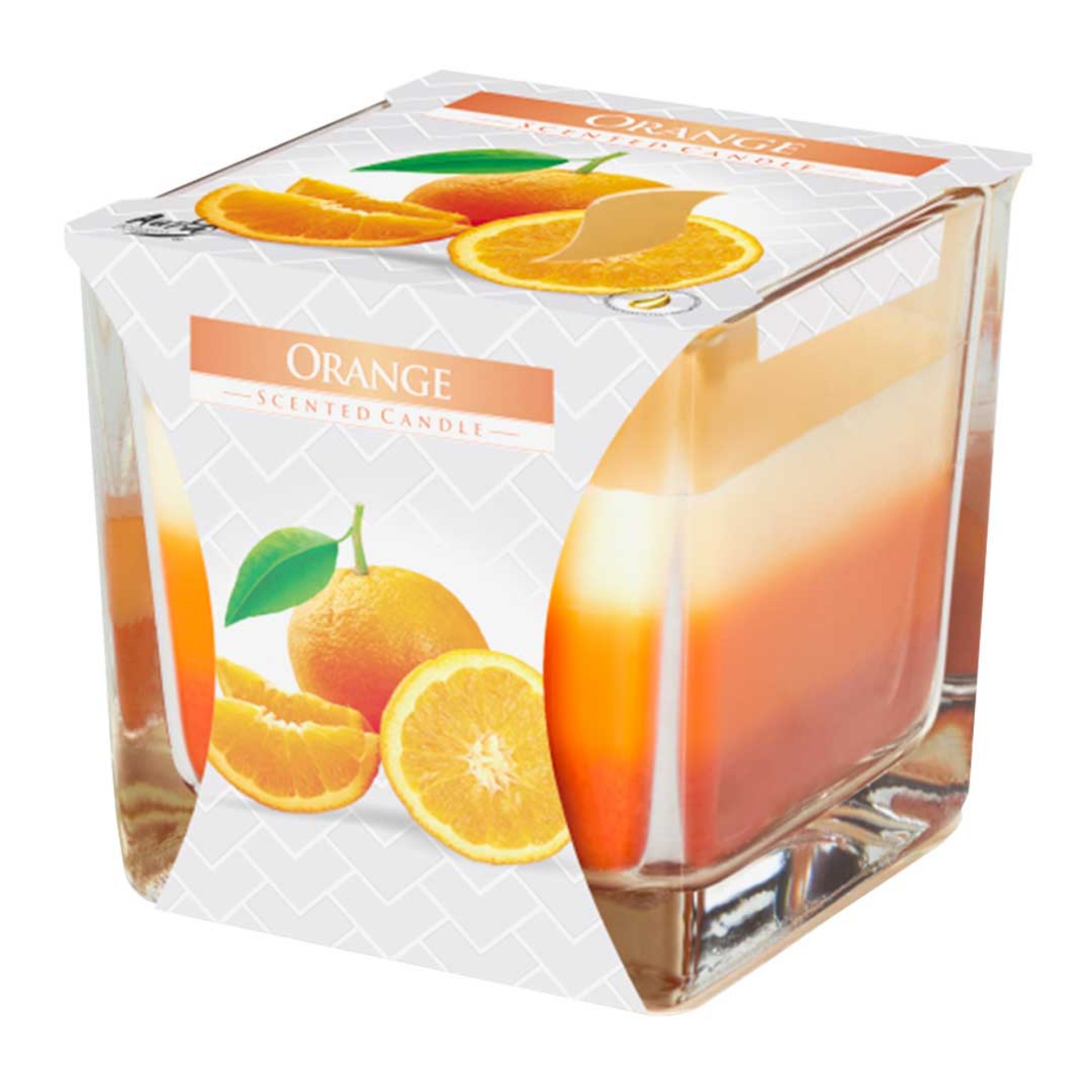 Vela copo quadrado - laranja JOM SNK80-63