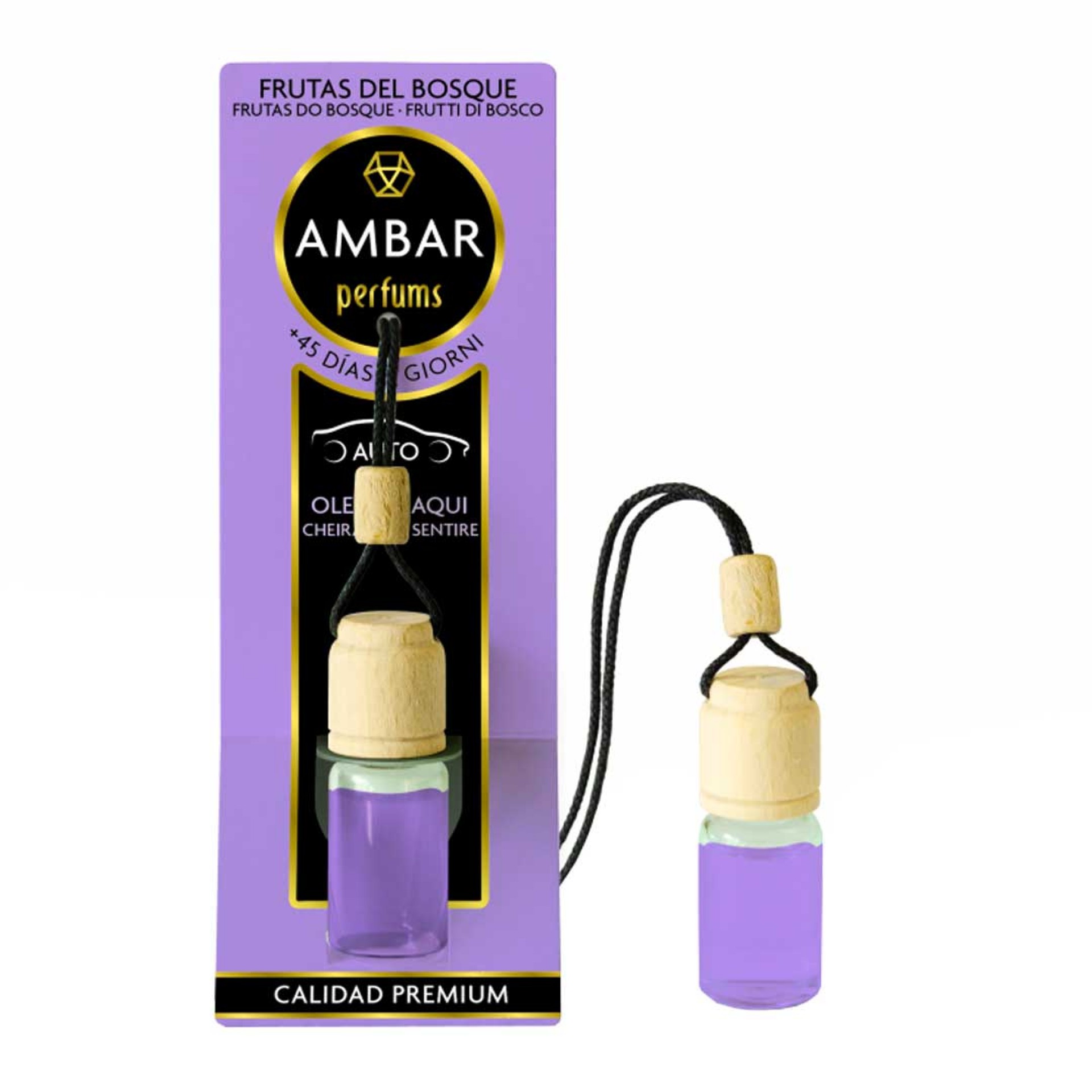 Ambientador carro AMBAR FRUTAS DO BOSQUE