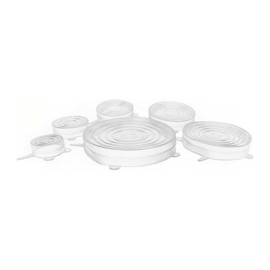 Conjunto 6 tampas silicone PRIVILEGE BY01019972424 - Image product