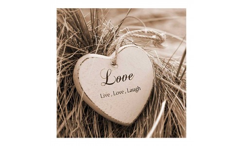 Tela impressa ARTIS 607350 LIVE LOVE LAUGH