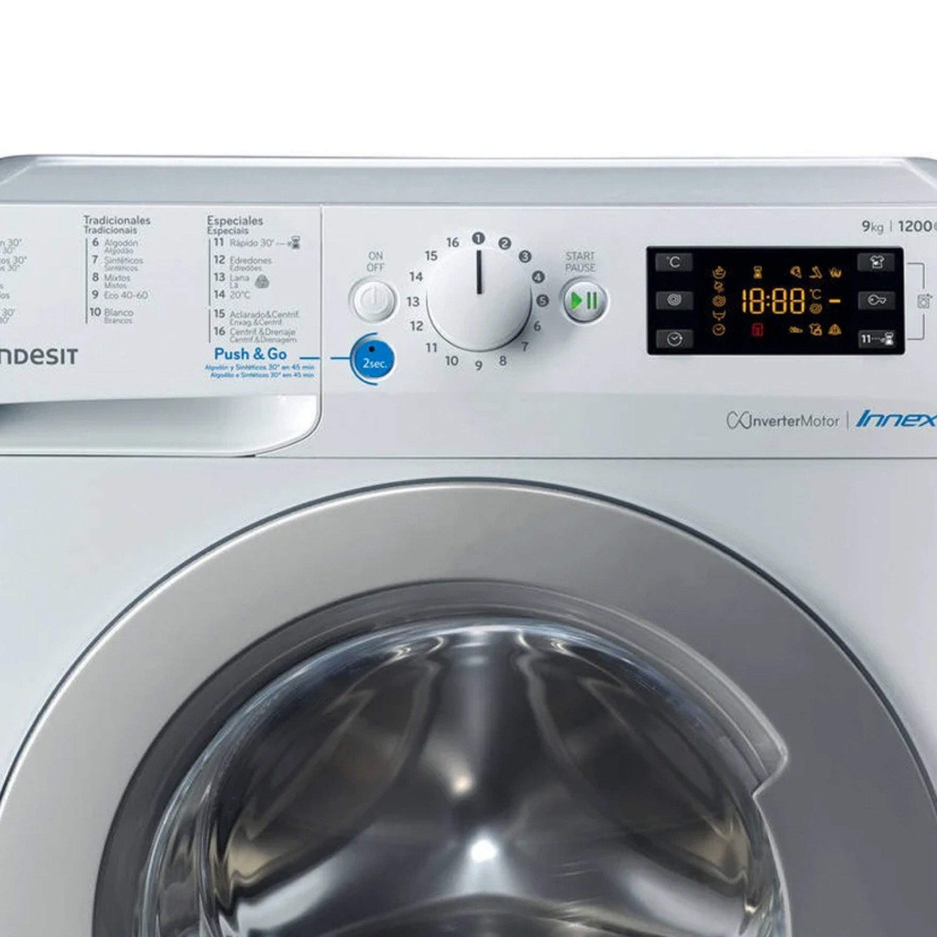 Máquina de Lavar Roupa INDESIT BWE 91285X WS SPT N