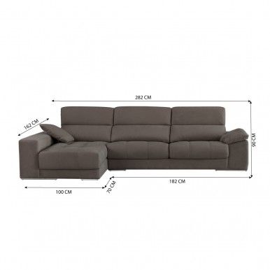 Sofá com Chaise JOM Clara Sofá com Chaise JOM Clara