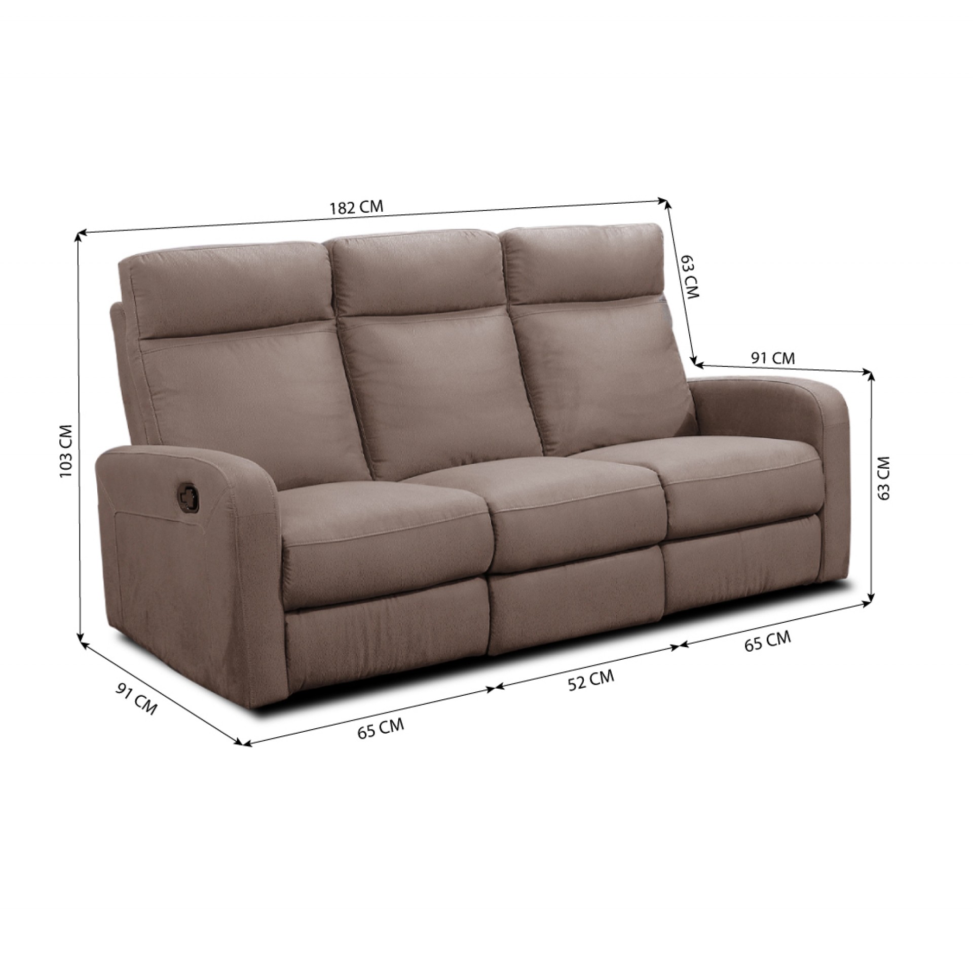 Sofá 3 lugares JOM YB776