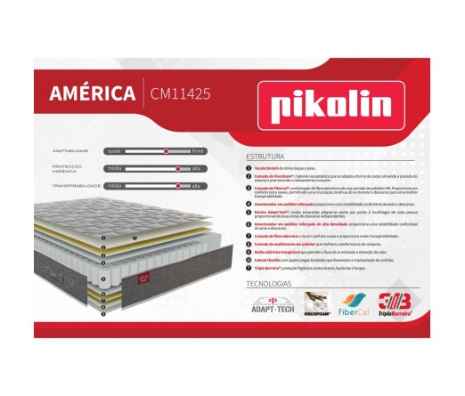 Colchão PIKOLIN America 2.0 CM11425