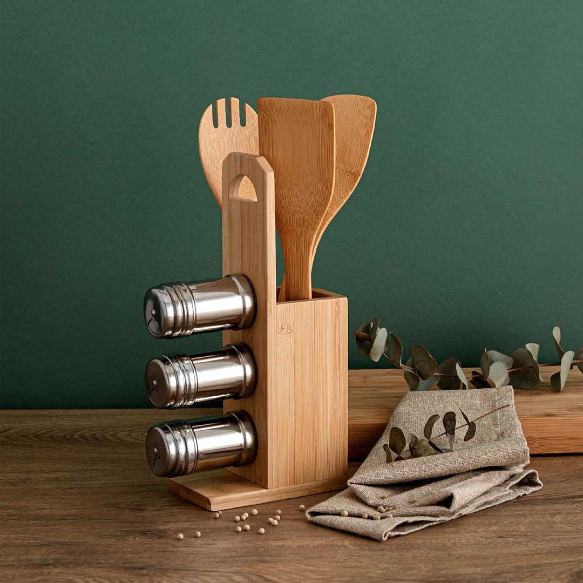 Suporte especiarias c/utensili QUID 79790008