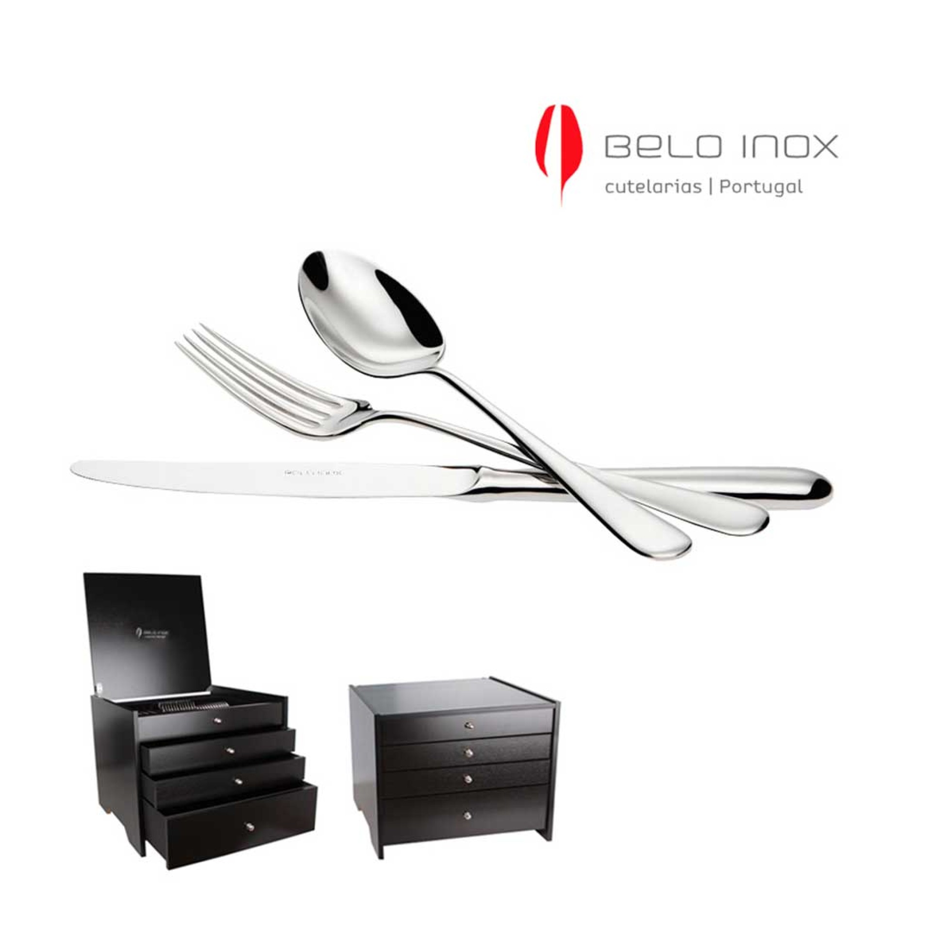 Faqueiro 130 Pcs BELO INOX DUNA