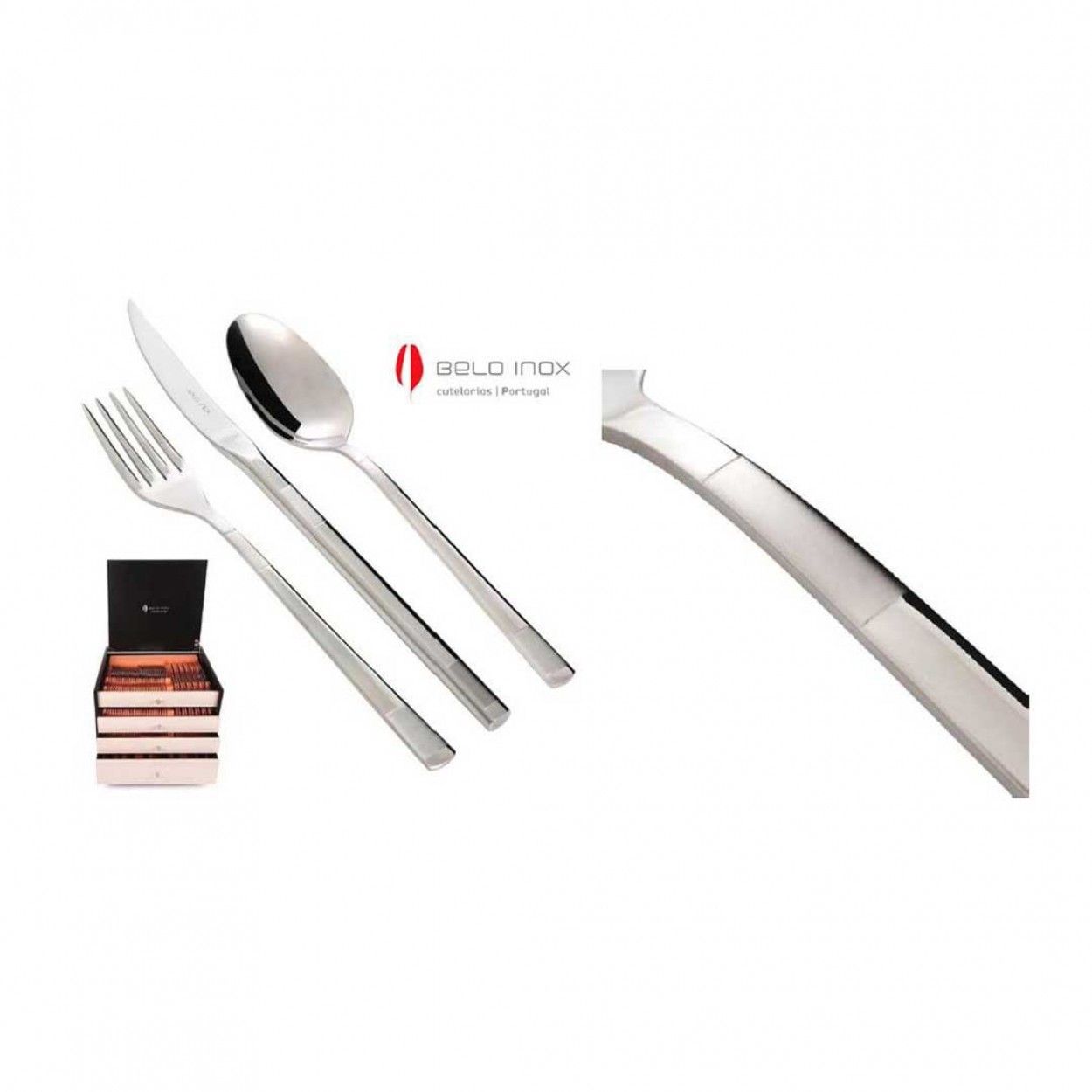 Faqueiro 130 Pcs BELO INOX CAPRI ACETINADO