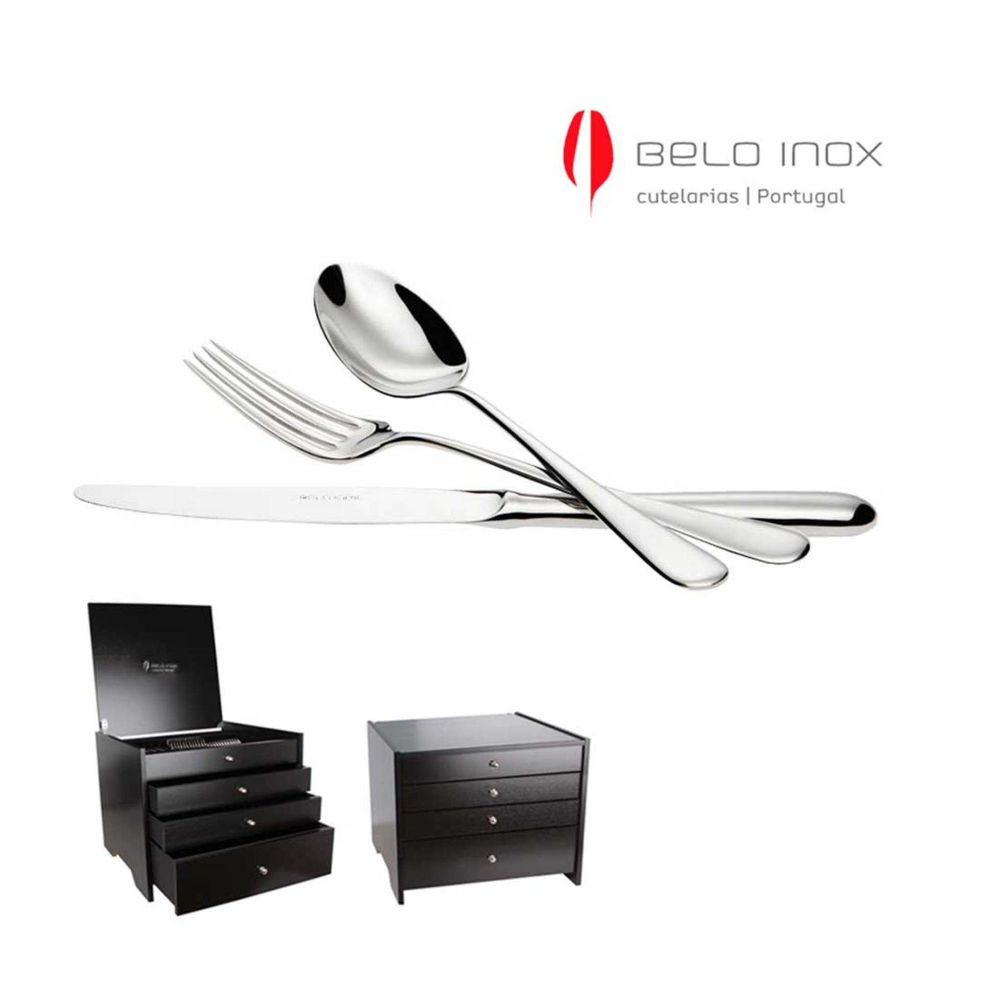 Faqueiro 130 Pcs BELO INOX DUNA