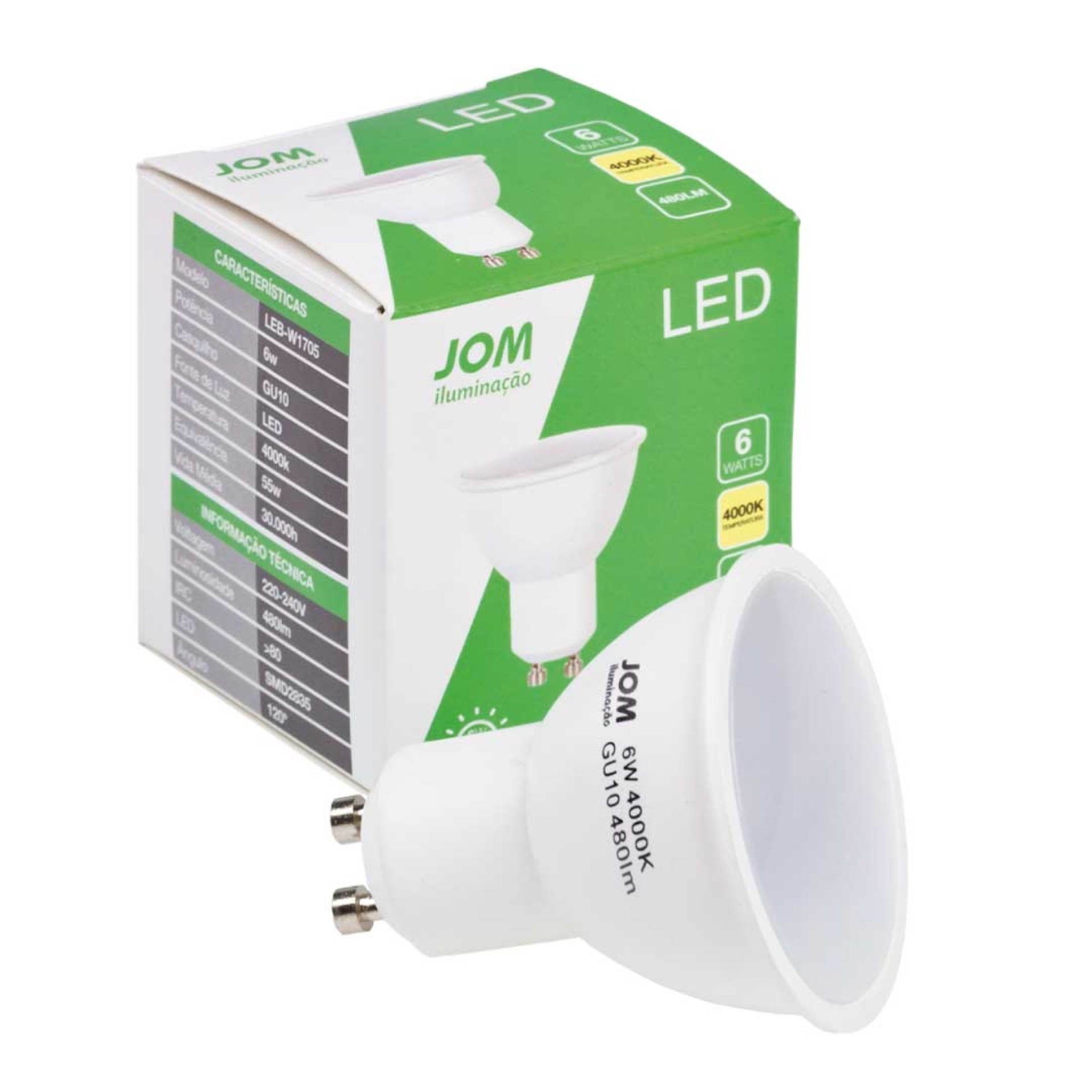 Pack 2 Lâmpadas Led JOM DECOR LEB-W1705