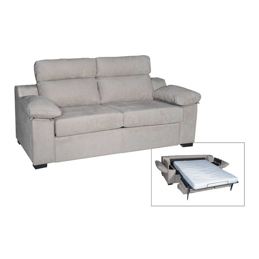 Sofa 3 lugares com cama JOM Flax