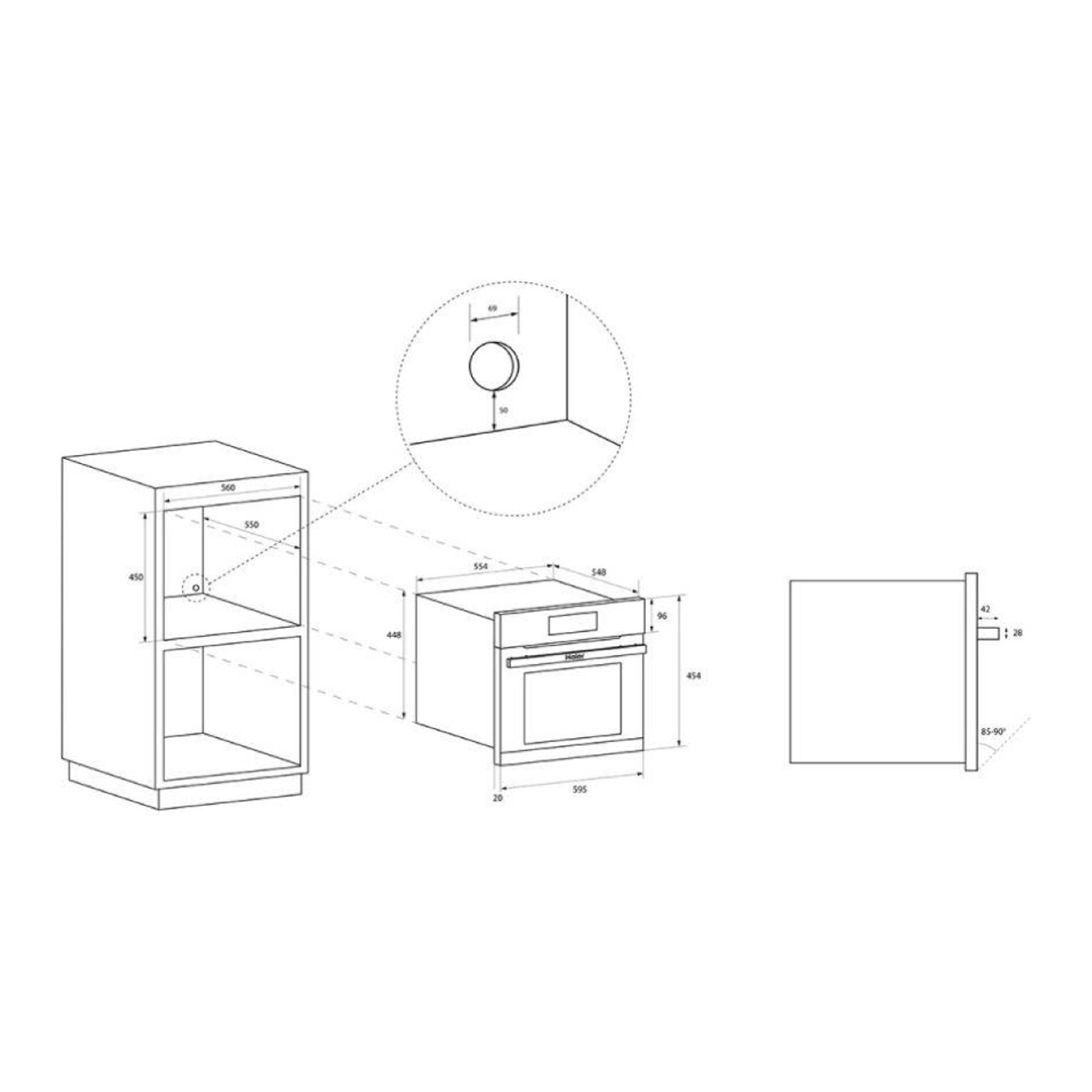 Micro-ondas HAIER HOR45C5FT