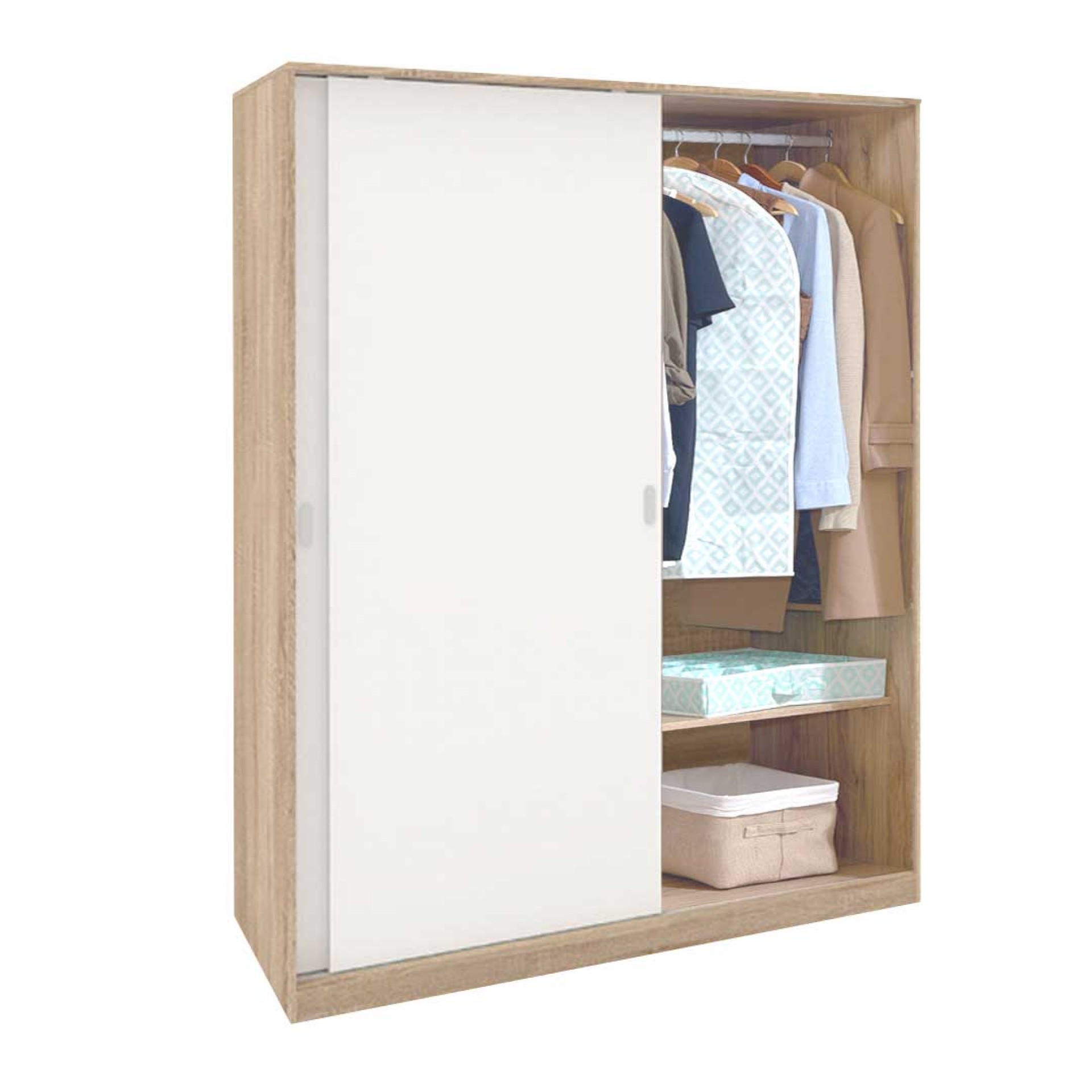 Roupeiro JOM Industria Chaves com 2 portas de correr