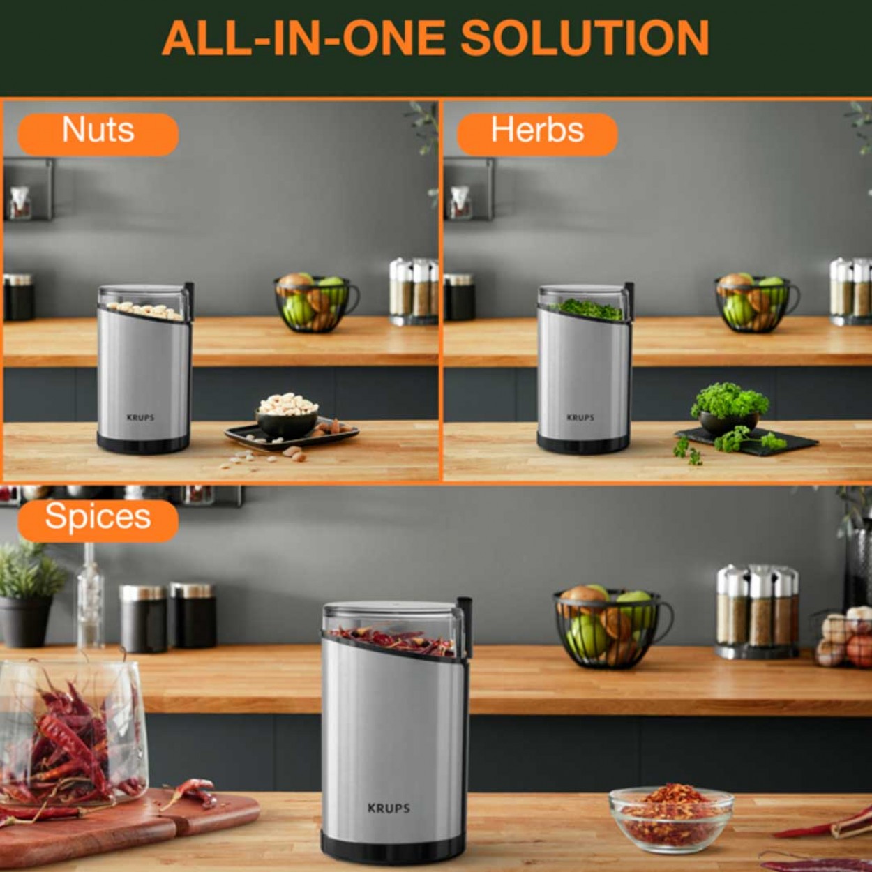 Moinho de Café KRUPS GX204D10