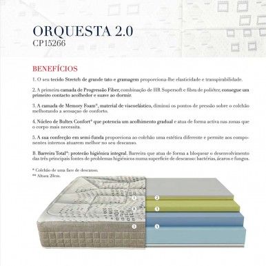 Colchão BULTEX Orquestra 2.0 Colchão BULTEX Orquestra 2.0
