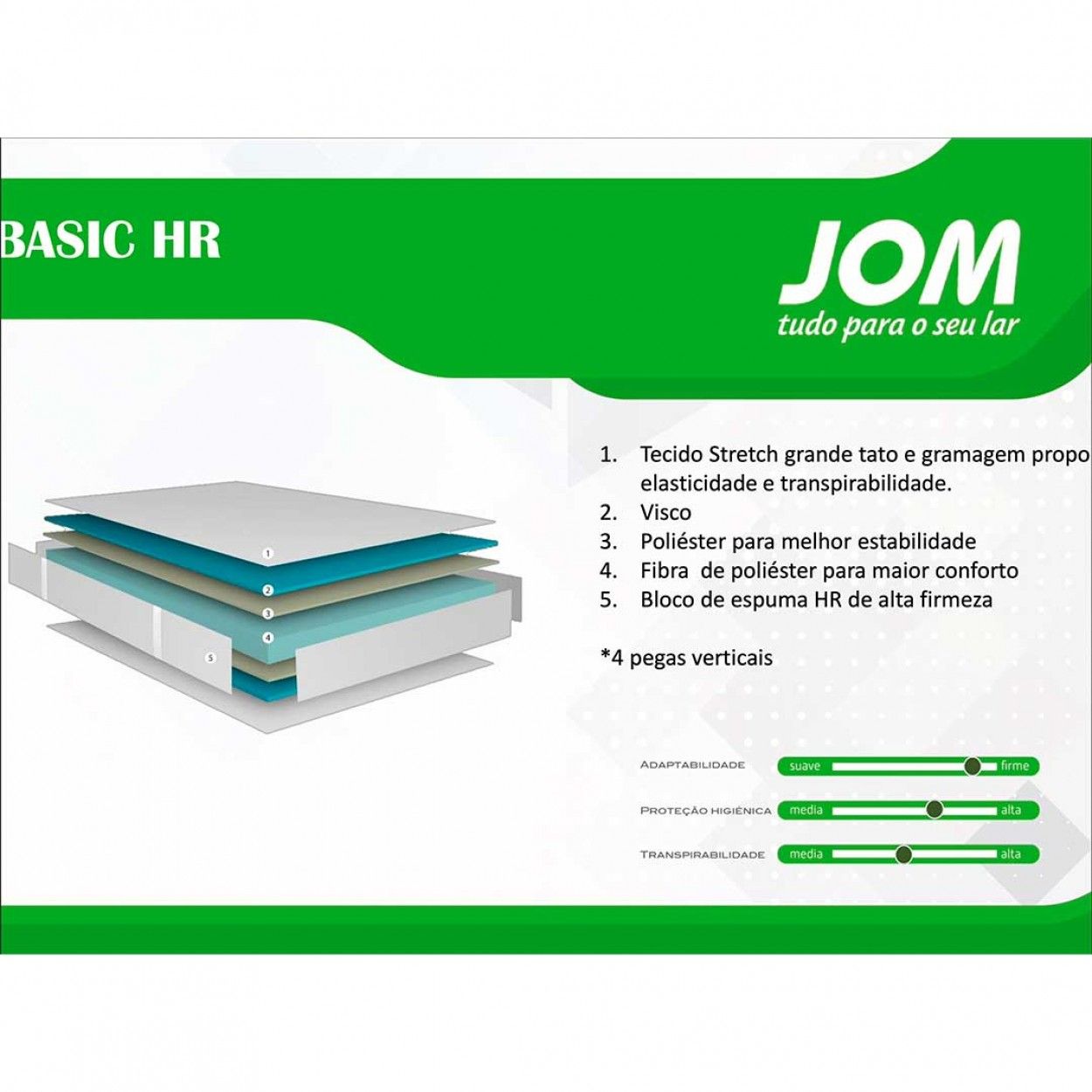 Colchão JOM Basic HR 2.0