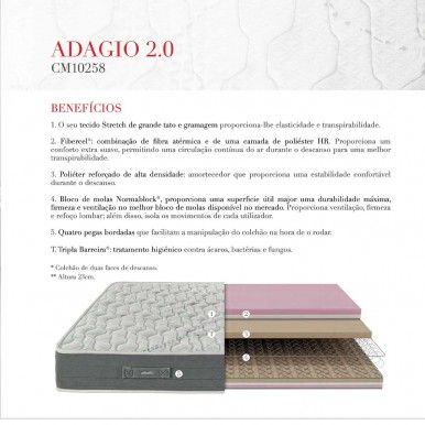 Colchão PIKOLIN Adagio 2.0 Colchão PIKOLIN Adagio 2.0