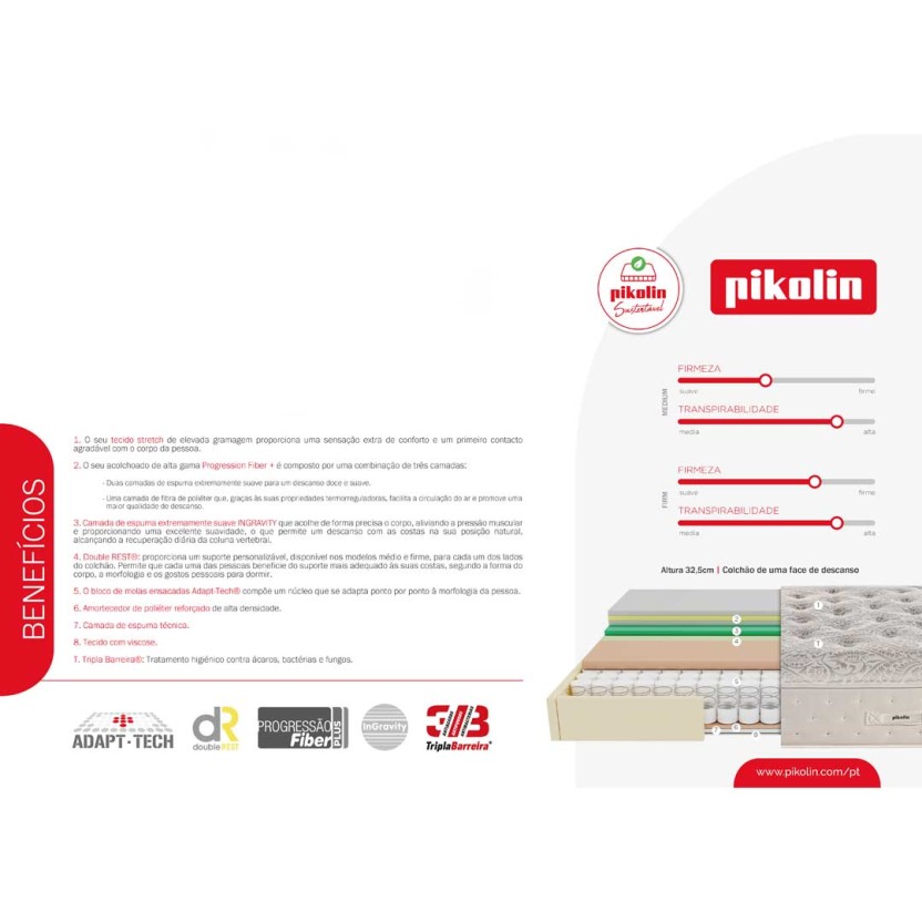 Colch�o PIKOLIN Dualpik Dual CM11940