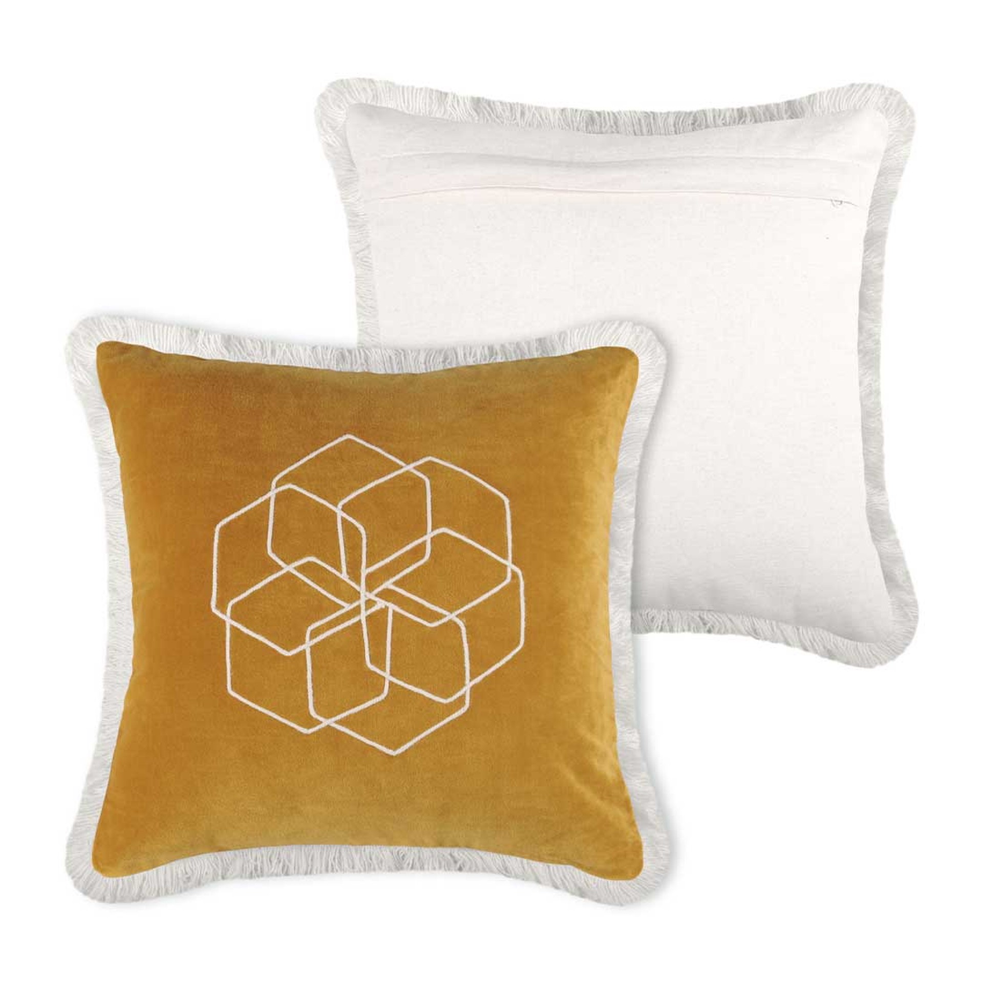 Almofada decorativa LOVELY CASA ALABAMA SAFRAN