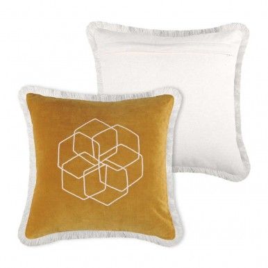 Almofada decorativa LOVELY CASA ALABAMA SAFRAN