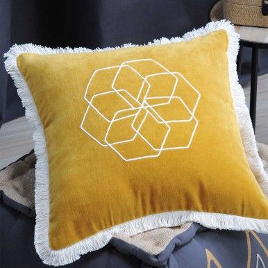 Almofada decorativa LOVELY CASA ALABAMA SAFRAN