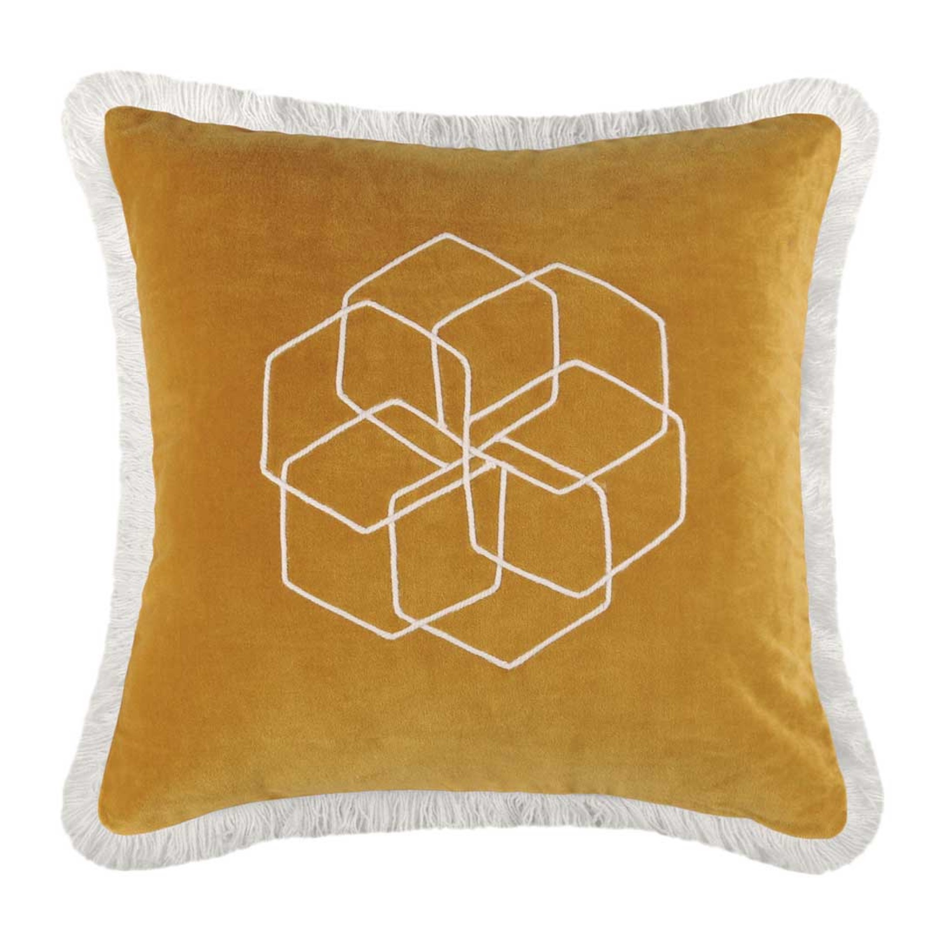 Almofada decorativa LOVELY CASA ALABAMA SAFRAN