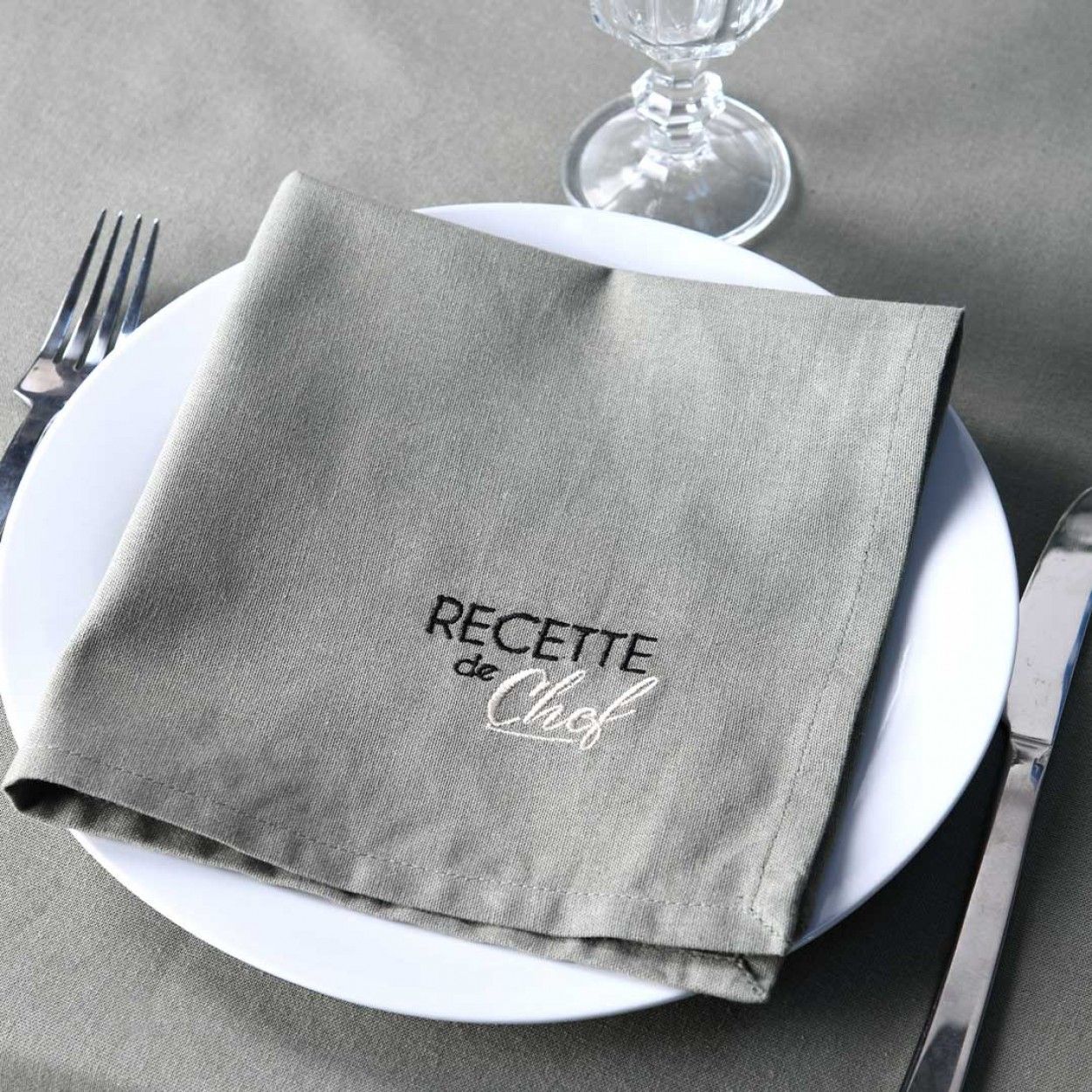 Conjunto 2 guardanapos LOVELY CASA DUO KAKI/LIN