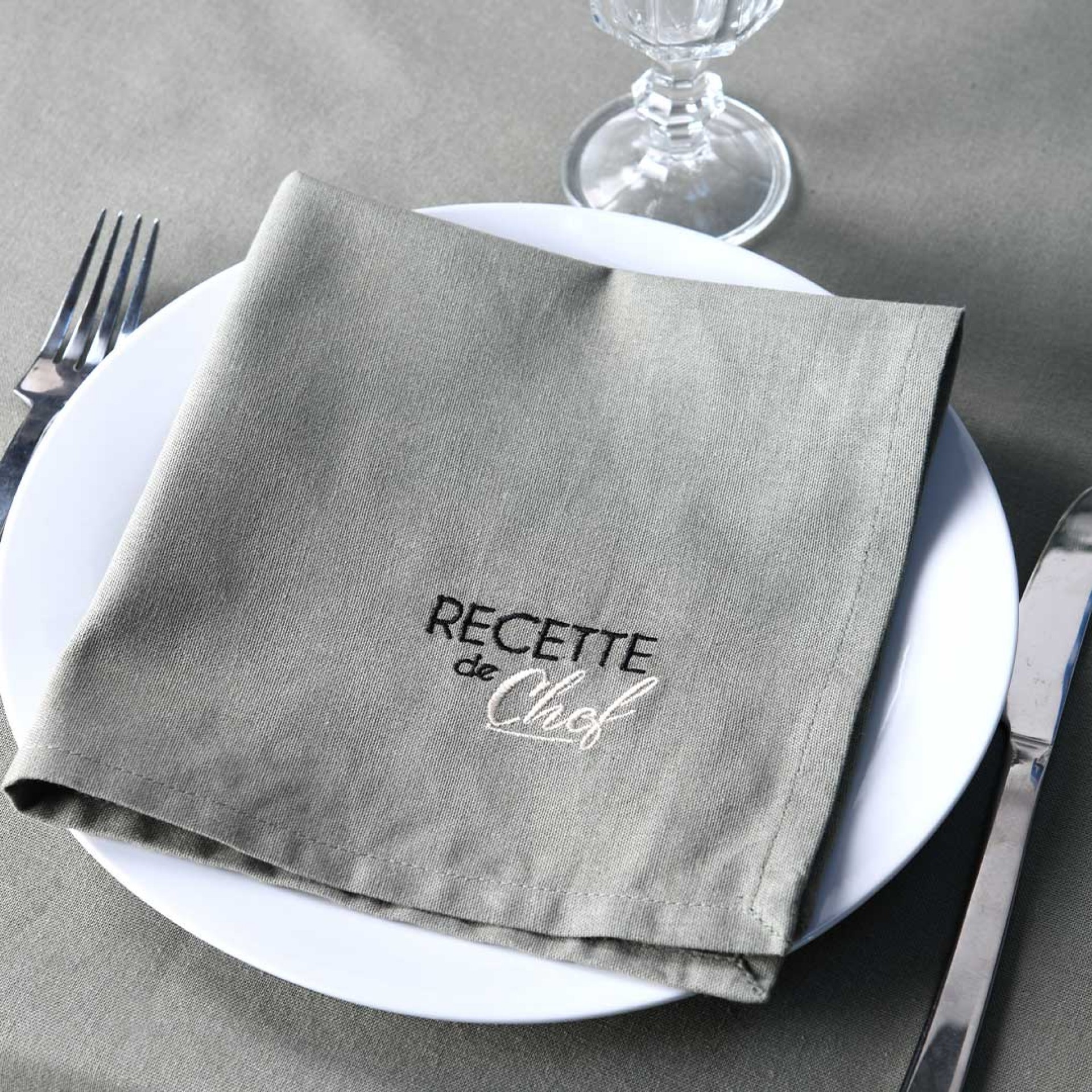 Conjunto 2 guardanapos LOVELY CASA DUO KAKI/LIN