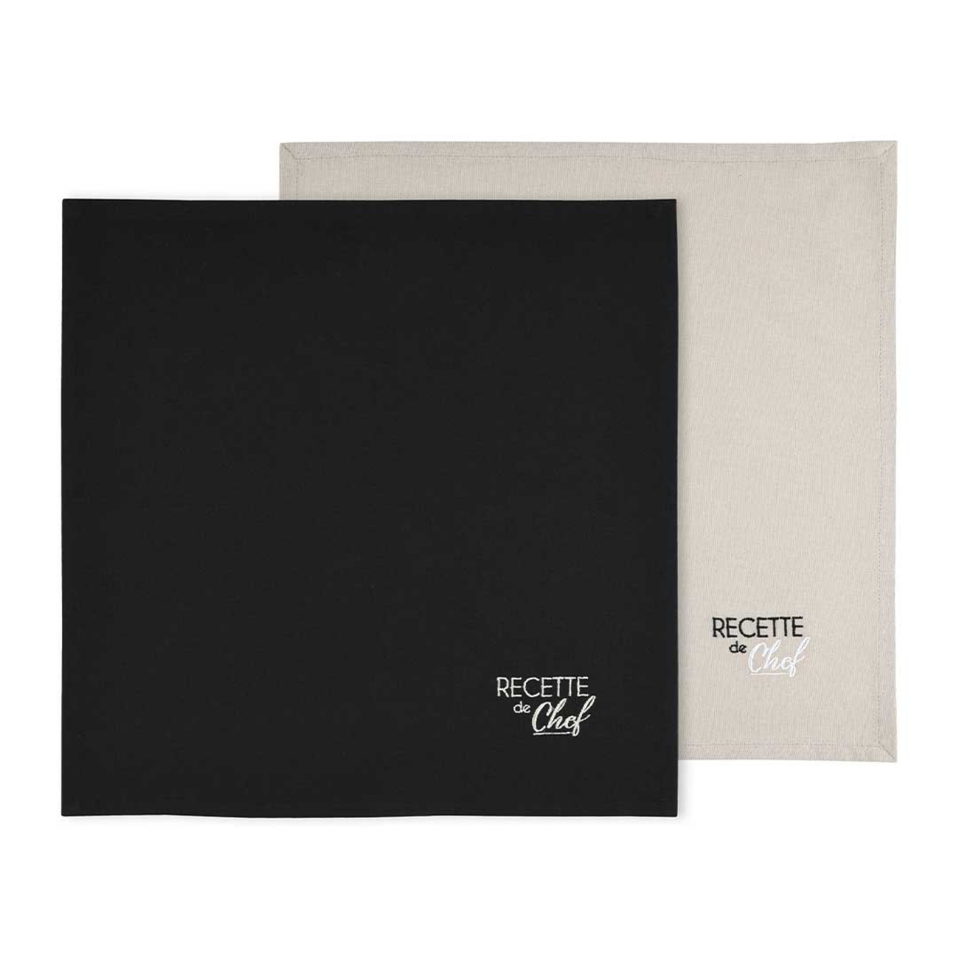 Conjunto 2 Guardanapos LOVELY CASA DUO NOIR/LIN