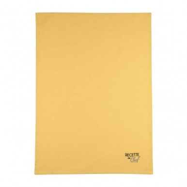 Pack 2 panos cozinha LOVELY CASA DUO MOUTARDE/TAUPE