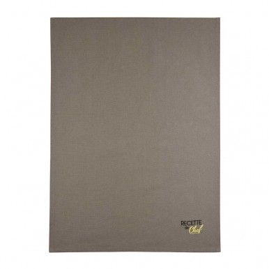 Pack 2 panos cozinha LOVELY CASA DUO MOUTARDE/TAUPE