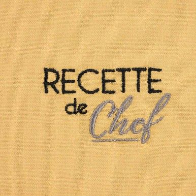 Pack 2 panos cozinha LOVELY CASA DUO MOUTARDE/TAUPE