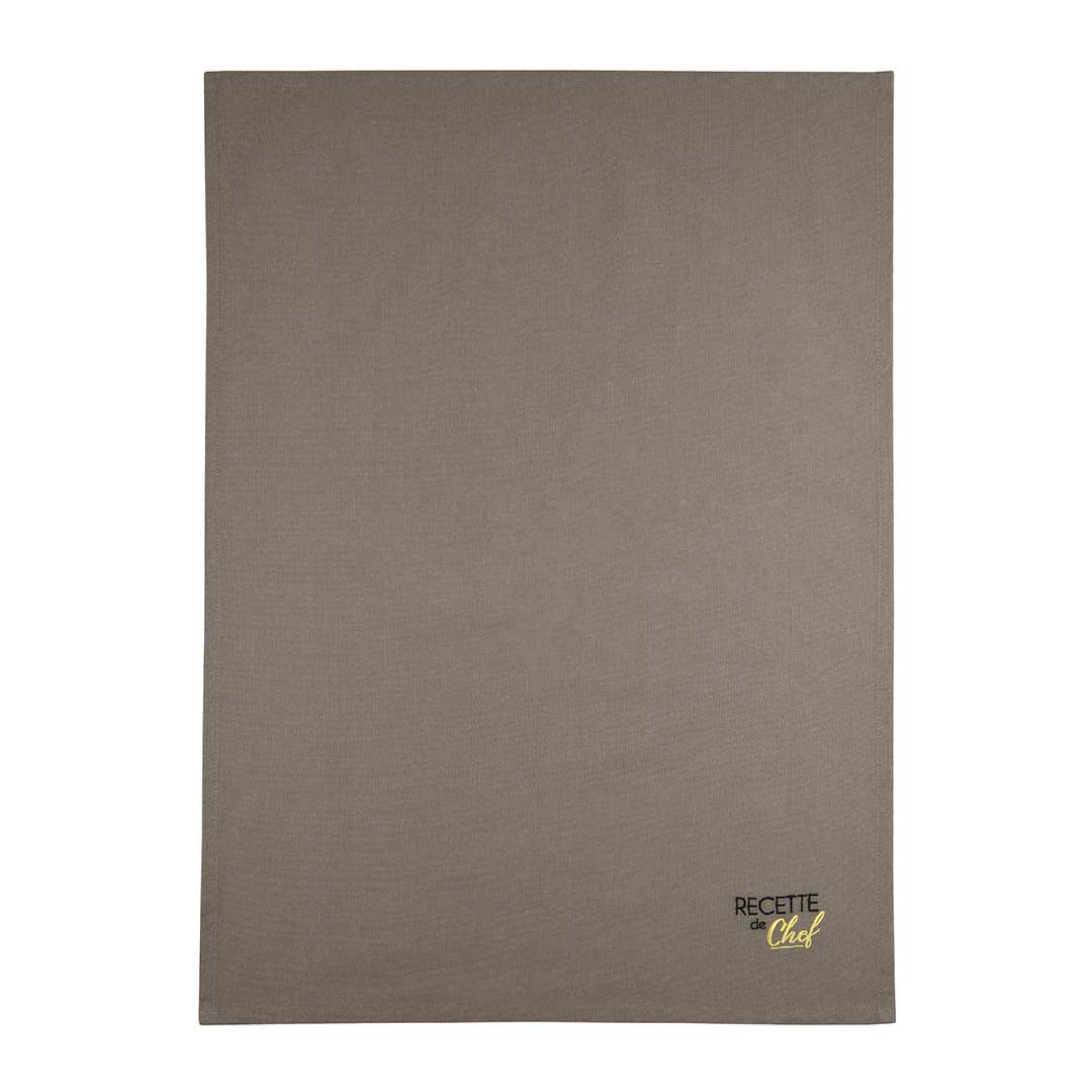 Pack 2 panos cozinha LOVELY CASA DUO MOUTARDE/TAUPE