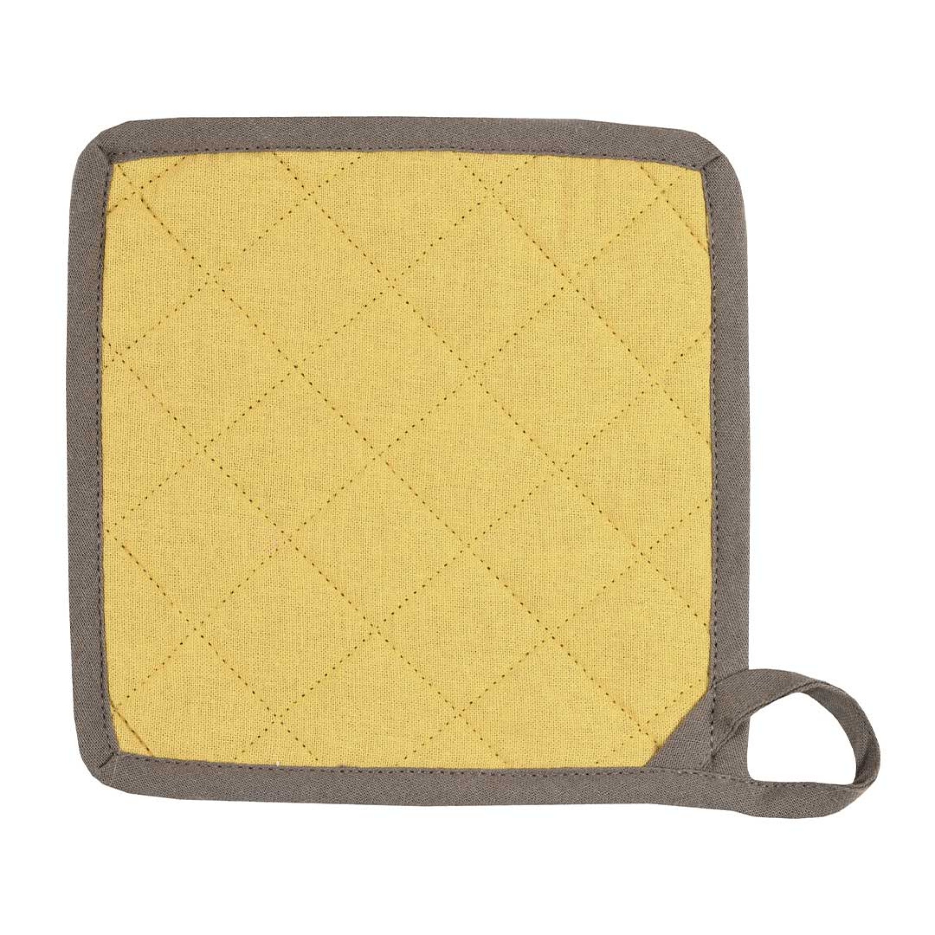 Pack 2 pegas cozinha LOVELY CASA DUO MOUTARDE/TAUPE