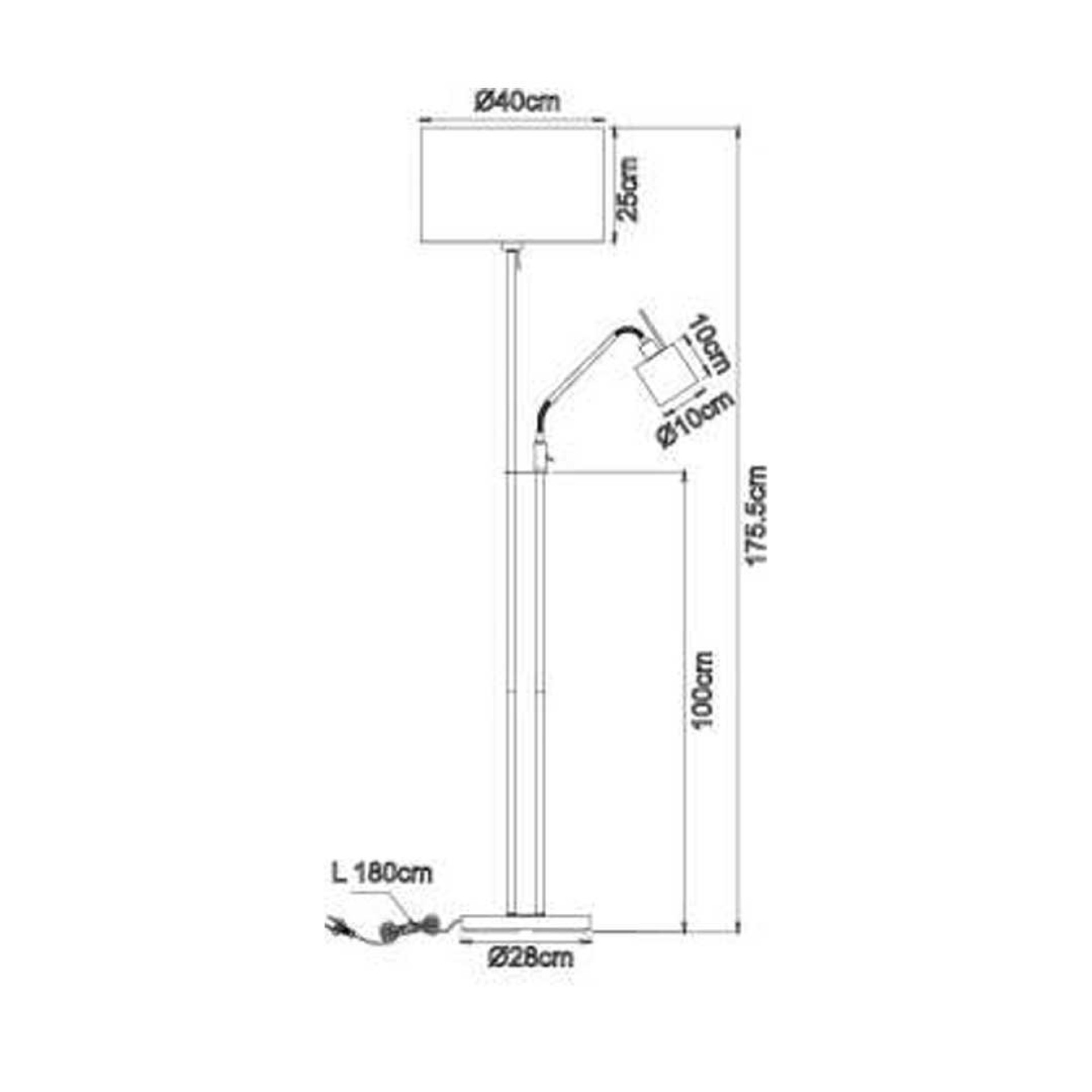 Candeeiro Pé GLOBO HANDELS 15447S3 AVA