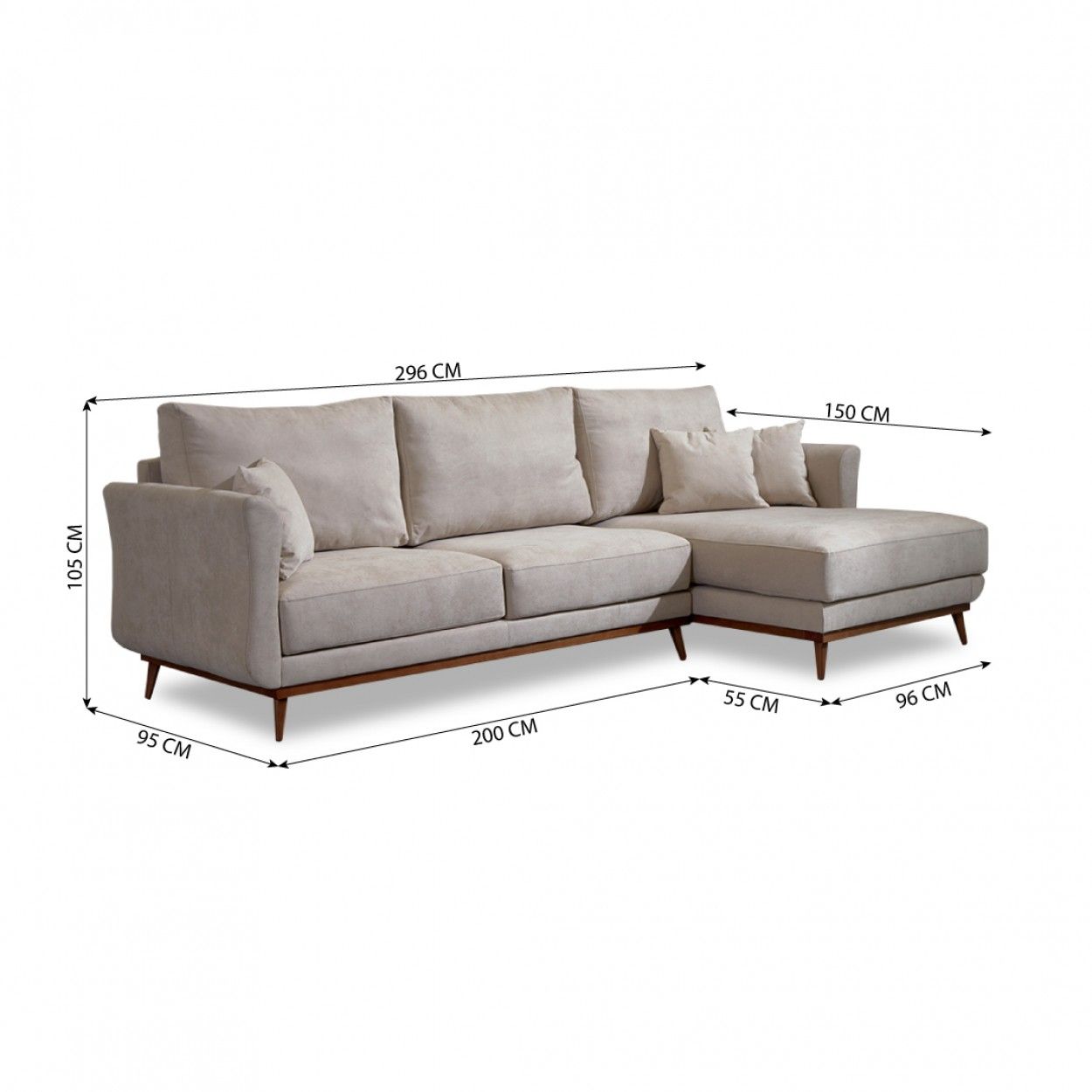Sofá com Chaise JOM PORTIMÃO