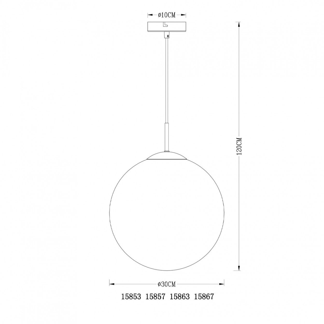Candeeiro suspenso GLOBO 15853 VARUS