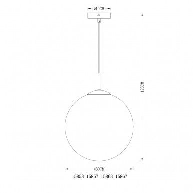 Candeeiro suspenso GLOBO 15853 VARUS