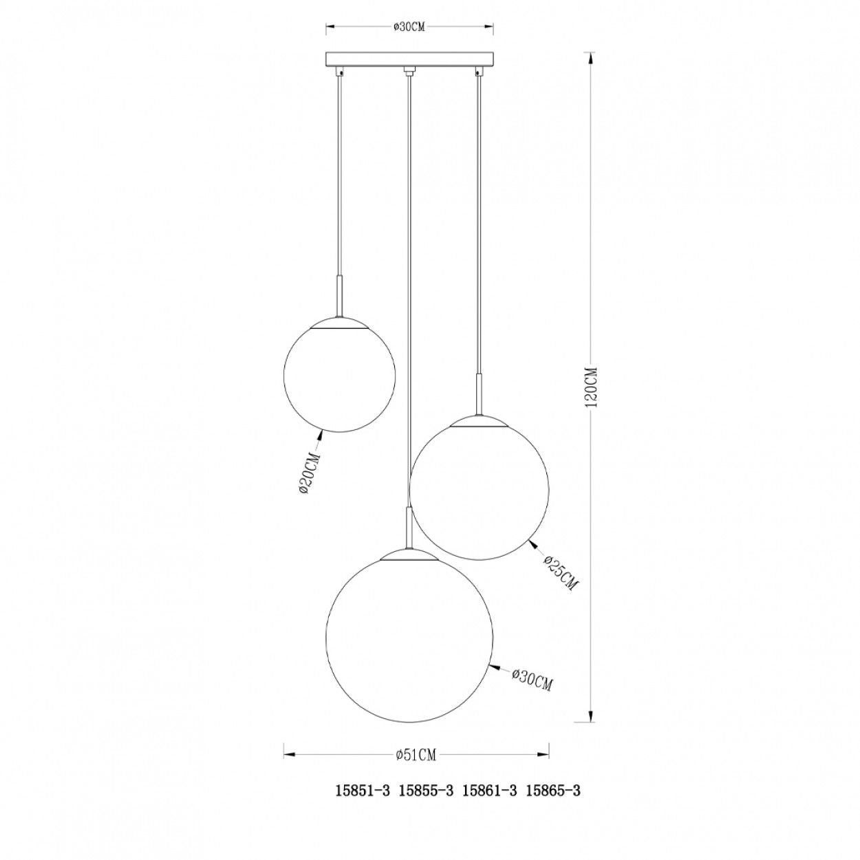 Candeeiro suspenso varus GLOBO HANDELS 15855-3