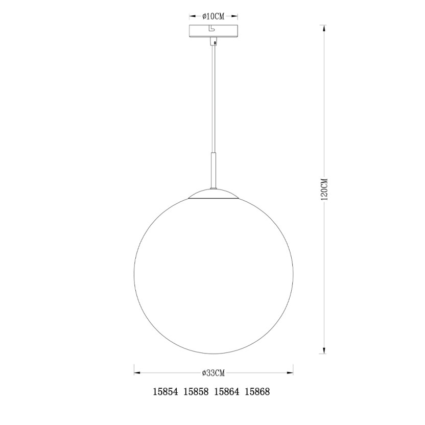 Candeeiro suspenso GLOBO 15858 VARUS