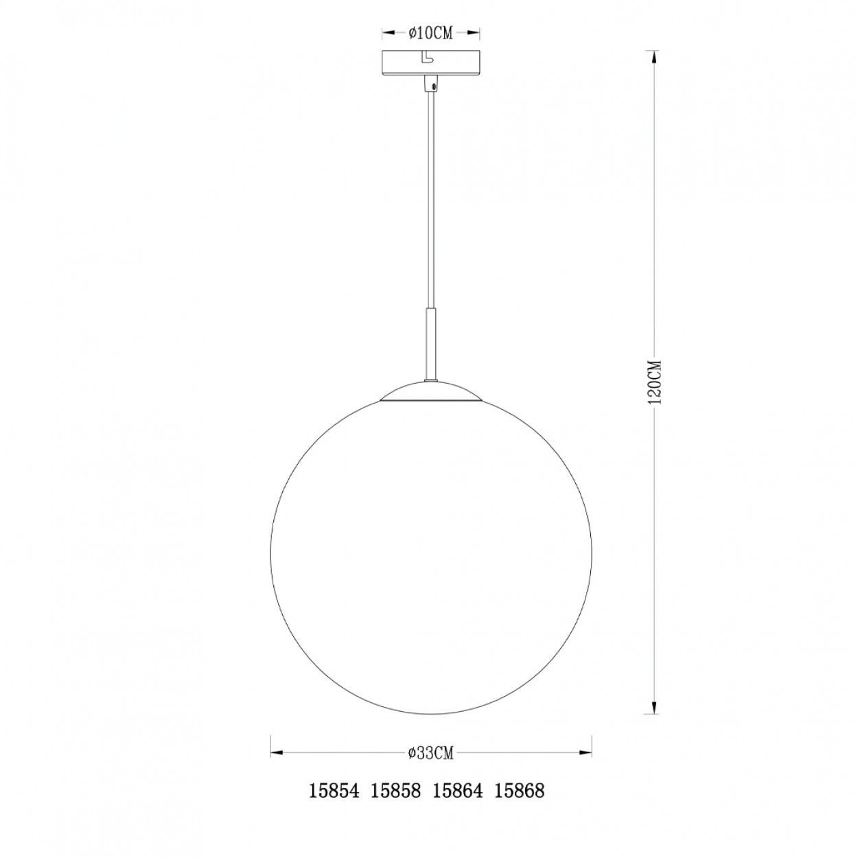 Candeeiro suspenso GLOBO 15858 VARUS