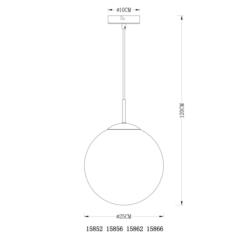 Candeeiro suspenso GLOBO 15852 VARUS
