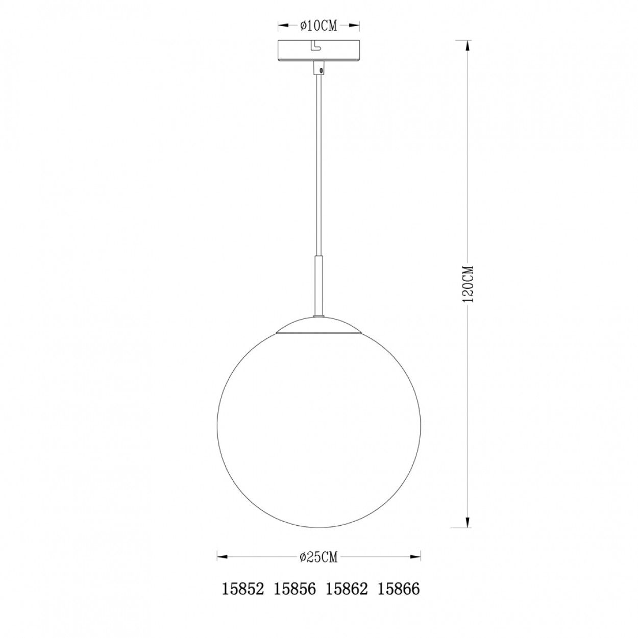 Candeeiro suspenso GLOBO 15852 VARUS